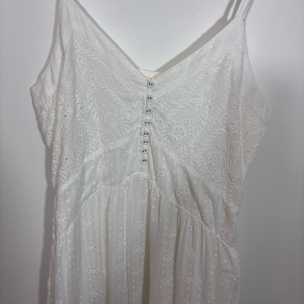 Sundance White Eyelet Arezzo Dress NEW Size Large - Picture 5 of 13